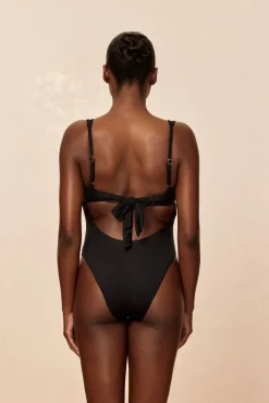 Milos One Piece - Black/Ivory