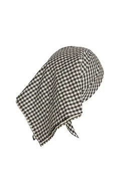 Monday Head Scarf - Black Gingham