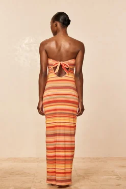Montego Bandeau Dress - Sardinia Stripe