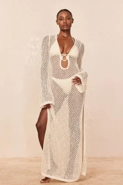 Montego Dress - Ivory Chunky Crochet