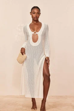 Montego Dress - Ivory Crochet