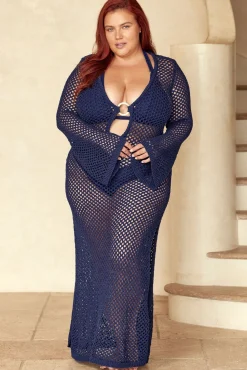 Montego Dress - Midnight Crochet