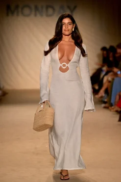 Montego Dress - White Linen