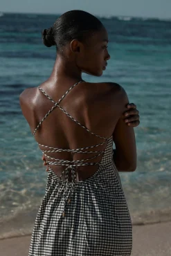 Montpellier Dress - Black Gingham