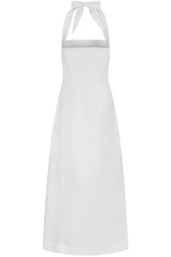Montserrat Dress - White Linen