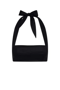 Montserrat Top - Black Linen