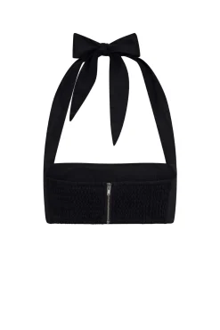 Montserrat Top - Black Linen