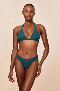 Morocco Top - Evergreen Crinkle