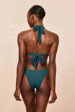 Morocco Top - Evergreen Crinkle