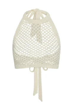Napoli Top - Ivory Chunky Crochet