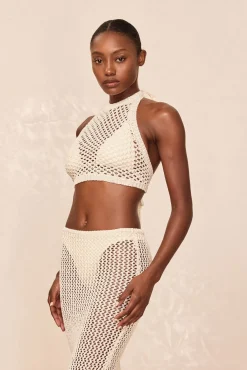 Napoli Top - Ivory Chunky Crochet