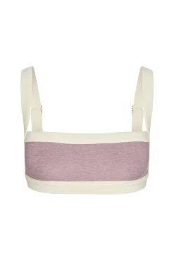 Outpost Bra - Heather Mauve/Ivory