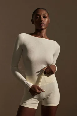 Paddington Long Sleeve - Ivory Lightweight Rib