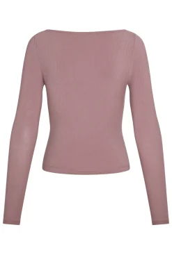 Paddington Long Sleeve - Mauve Lightweight Rib