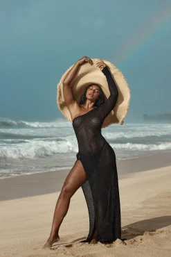 Palermo Dress - Black Lace Crochet