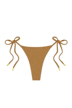 Palma Thong - Antique Gold Lurex Rib