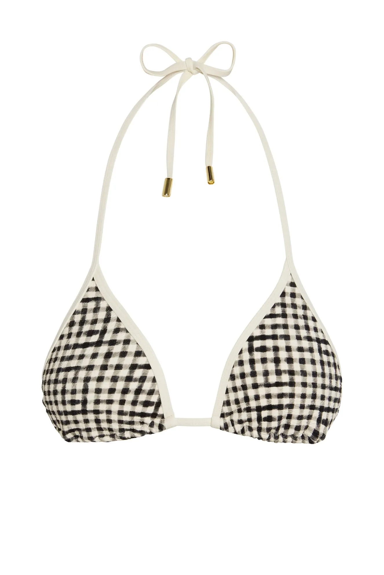 Palma Top Colorblock - Black Gingham