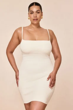 Provence Mini Dress - Ivory Knit Rib