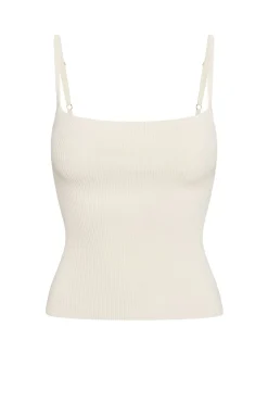 Provence Top - Ivory Knit Rib
