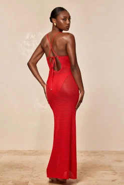 Ramatuelle Dress - Chili Pepper Lace Crochet