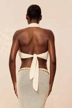 Ramatuelle Top - Ivory Lace Crochet