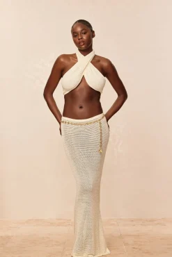 Ramatuelle Top - Ivory Lace Crochet