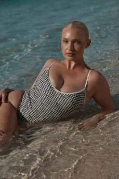 Ravello One Piece - Black Gingham