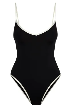 Ravello One Piece - Black/Ivory