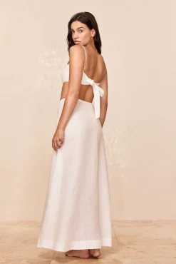 San Diego Skirt - White Linen