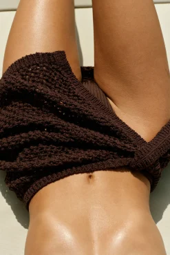 Santa Marta Sarong - Espresso Petit Crochet