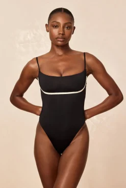 Sausalito One Piece - Black/Ivory