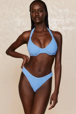 Seychelles Bottom - Azure Crinkle (Modest Coverage)