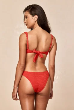 Seychelles Bottom - Chili Pepper Crinkle (Modest Coverage)