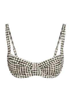 Sorrento Top - Black Gingham