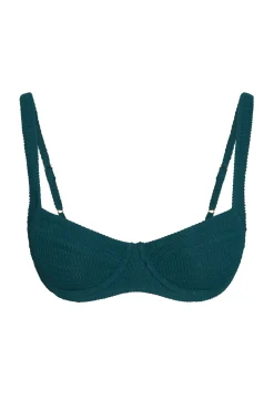 Sorrento Top - Evergreen Crinkle