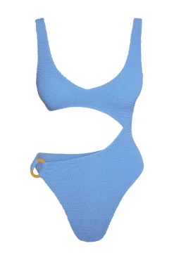 St. Barth's One Piece - Azure Crinkle