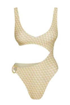 St. Barth's One Piece - Ivory Geo