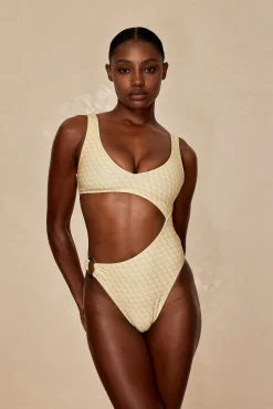 St. Barth's One Piece - Ivory Geo
