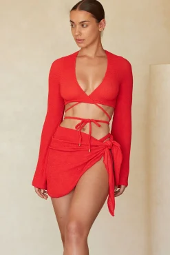 St. Barth's Skirt - Chili Pepper Crinkle