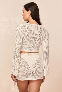 St. Barth's Skirt - Ivory Crochet