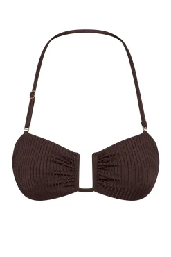 St. Martinique Bandeau - Espresso Wide Rib