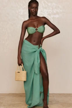 St. Tropez Sarong - Pond Crinkle Linen