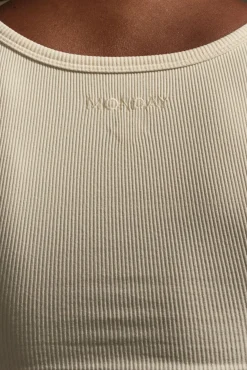 Tash Tank Long - Ivory Rib