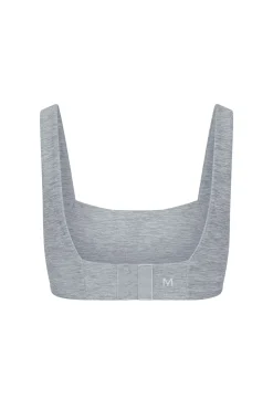 Zion Bra - Heather Grey/Ivory