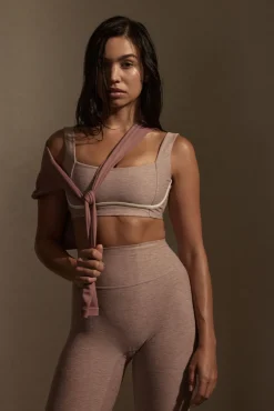 Zion Bra - Heather Mauve/Ivory