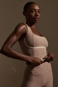 Zion Tank - Heather Mauve/Ivory